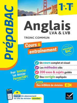 cover image of Prépabac Anglais 1re/Tle--Bac 2024